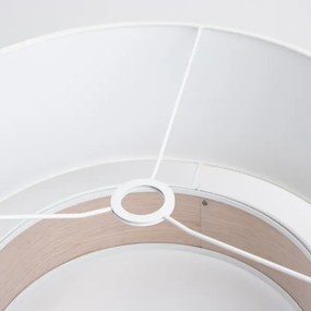 Brilagi - LED függeszték zsinórral CERIA 1xE27/40W/230V átm. 50 cm fehér/bézs