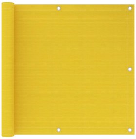 sárga HDPE erkélyparaván 90 x 600 cm