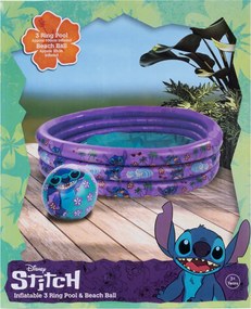 Disney Lilo és Stitch, A csillagkutya Hawaiian 3 gyűrűs gyerek medence és strandlabda szett