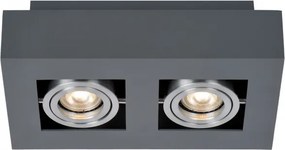 ITALUX IT8002S2-BK-AL CASEMIRO Kocka Mennyezeti Lámpa Fekete, Ezüst GU10 IP20