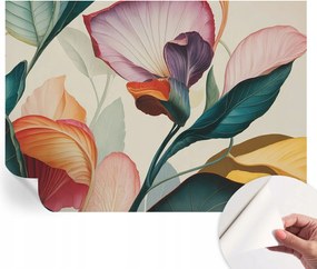 Dekoratív öntapadós fotótapéta Hálószobába Színes virágok 312x219 cm