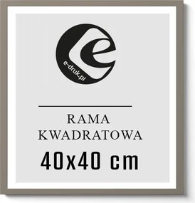 Képkeret 40x40 Szürke plexi képkeret poszter ajándék mdf