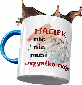 Kék Bögre Mátyásnak Férj-Fia Barátnak Nyomtatott Fotóval