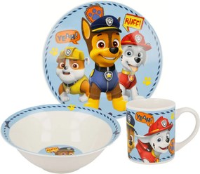 Mancs Őrjárat Boy Icons porcelán étkészlet Díszdobozban