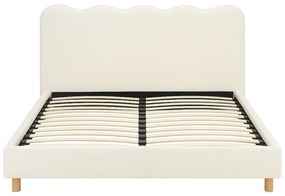 Franciaágy Krém Bouclé Kárpittal. 180x200 cm. IZMIR Boucle