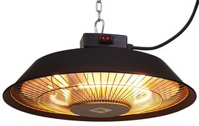 Fekete Mennyezeti Elektromos Terasz Fűtés 1500 Watt SANGAY Beliani