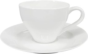 Elano porcelán bögre és csészealj 200 ml, fehér