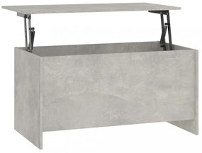 betonszürke szerelt fa dohányzóasztal 102 x 55,5 x 52,5 cm