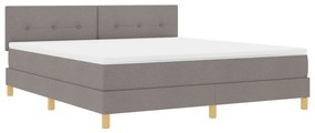 Box Spring Ágy Matraccal Topszínű 180x200 cm Textil
