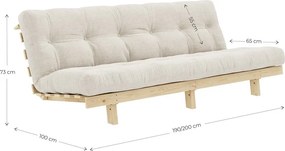 Borvörös kanapé 200 cm Lean – Karup Design