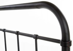 Fém ágy 90 cm Pavot (fekete) (ágyráccsal). Akció -27%. 1119137