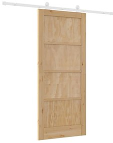 Tolóajtó Szett ORKDAL Természetes és fehér 86 x 198.5 cm