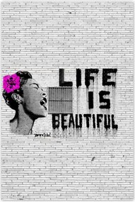 Poszterek 80x120 Banksy Life is beautiful