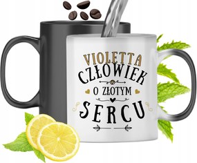 Mágikus Bögre Violetta Színváltós Nyomtatott Fényképpel