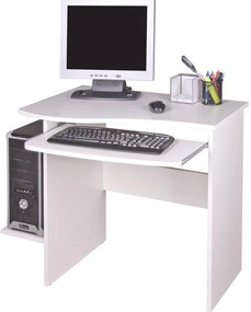 PC asztal, fehér, MELICHAR