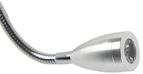 Modern fali lámpa fehér bársonyvirágos búrával - Brescia