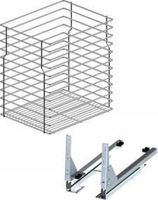 Cargo Szennyestartó Kosár Egyszintes 30 CM Króm Hatás Rejs