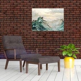 Üveg kép - 3D tengeri absztrakció (70x50 cm)