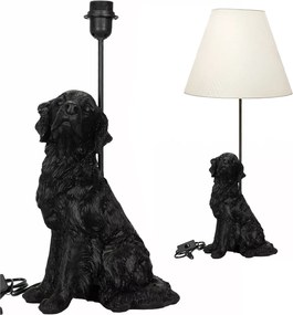 Kutya Asztali Lámpa Éjszakai Kutya Lámpa E27 50cm fekete nappaliba