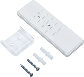 Sárga-fehér redőnyös, LED-es, szélérzékelős napellenző 5x3 m