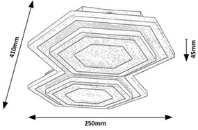 Rabalux 71114 - LED Mennyezeti lámpa BITSI LED/44W/230V 3000/6000K