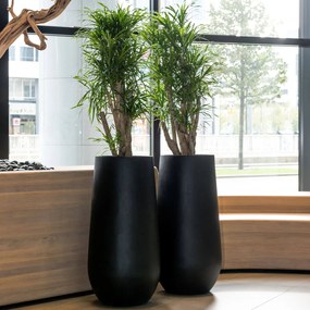 Pottery Pots Nax virágcserép, fényes fehér, többféle méretben - PotteryPots méret: M - h 70 cm, ⌀ 35 cm