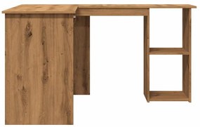 vidaXL sarokasztal kézműves tölgy 120x140x75 cm műszaki fa