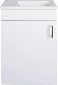 VivaStyle NIKA - fali függesztett - fürdőszobabútor CeraStyle 71100 mosdóval - BALOS - 42 x 24 cm
