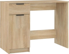 vidaXL sonoma-tölgyszínű szerelt fa íróasztal 100 x 50 x 75 cm