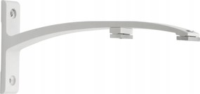 Fali Tartó Sínes függönykarnishoz Dupla 20+20mm Fehér