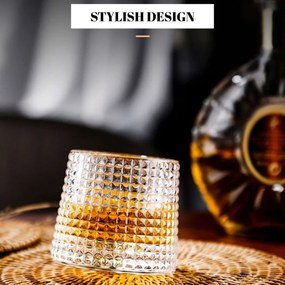 2 részes boroszilikát whisky pohár szett 160 ml