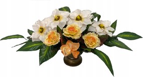 Ewa Sírcsokor Kompozíció Virágok Krém