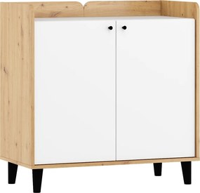 Komód Dolce DOL-05 2D artisan fehér fényes