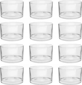 Üveg gyertyatartó Claris 350 ml 12 db-os szett