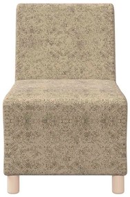 világosszürke művelúr kanapéfotel 55 cm