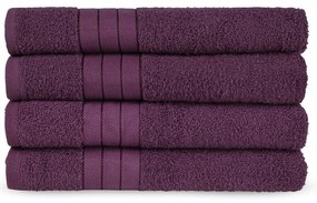 Borvörös frottír pamut törölköző szett 4 db-os 50x100 cm – Good Morning