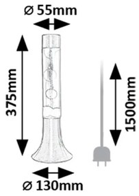 Rabalux 76025 - LED Lávalámpa POPPILOL LED/25W/230V