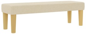 Box Spring Ágy matraccal és padlábbal, krém szövet