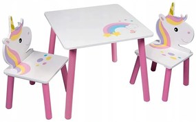 bHome Gyerek asztal székekkel Egyszarvú
