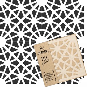 Festősablon Csempe Csempék Többször felhasználható 45x45cm Spanyol minta Bairro