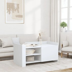 Fekete szerelt fa dohányzóasztal 100 x 50 x 50 cm