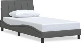 vidaXL sötétszürke szövet ágykeret matrac nélkül Hanko 100x200 cm