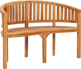 vidaXL tömör tíkfa banán alakú pad 120 cm