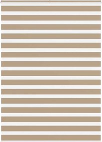 vidaXL zebrafüggönnyel homokbarna szövetszélesség 150,9 cm poliészter