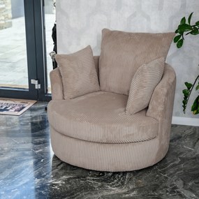 Relaxációs forgófotel, szürkésbarna, SALTER