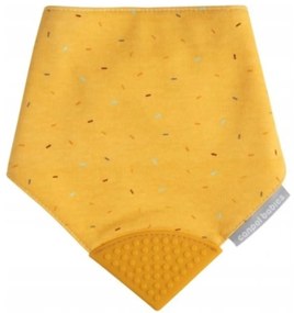 Előke fogazóval Canpol Babies 2in1 - mustár