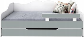 Bella gyerekágy 160x80 fehér-szürke