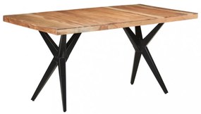 tömör akácfa étkezőasztal 160 x 80 x 76 cm