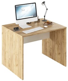 PC asztal, artisan tölgy/fehér, RIOMA TYP 12