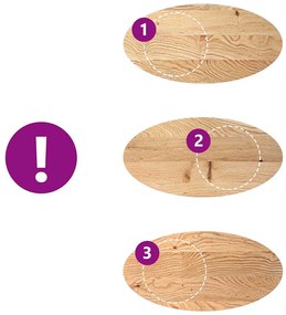 tömör akácfa ovális alakú asztallap 100 x 50 x 4 cm